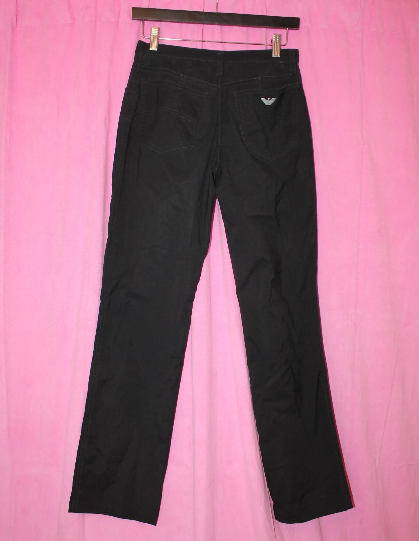 Armani | Trousers | Black Straight Leg Jeans | Size XS