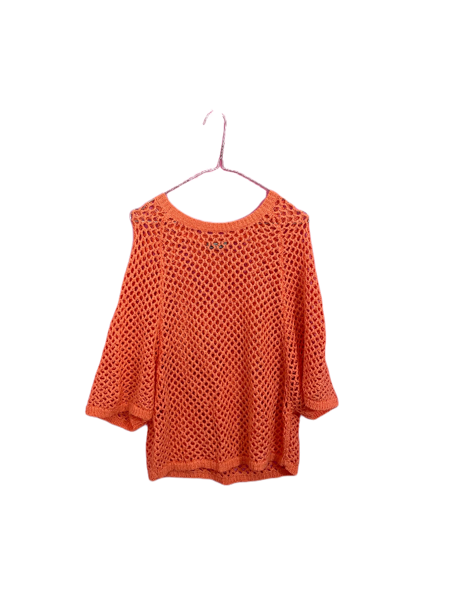 DKNY Bat Wing Crochet Top- Size M