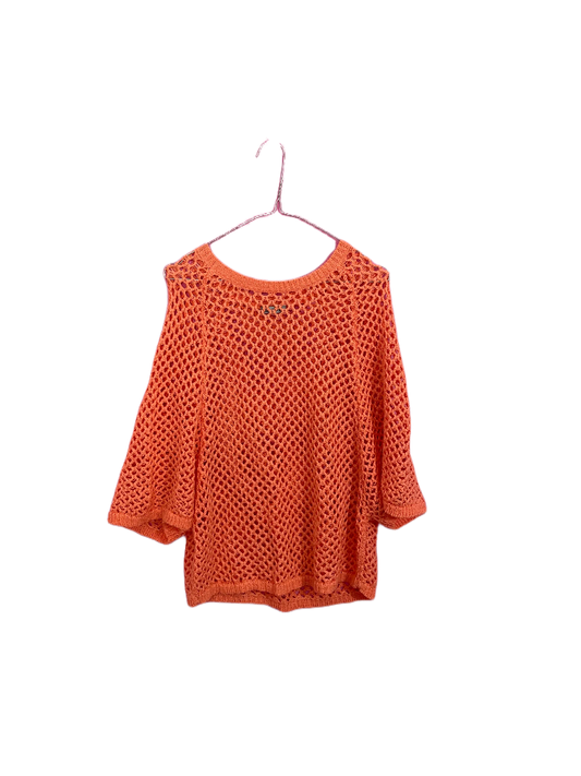 DKNY Bat Wing Crochet Top- Size M