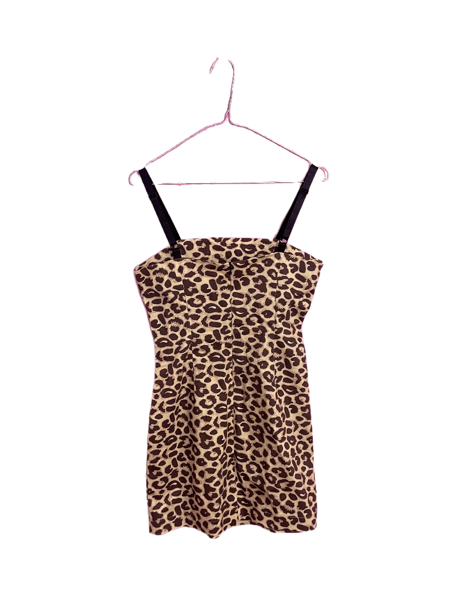 Lazy Oaf Leopard Heart Dress - Size S