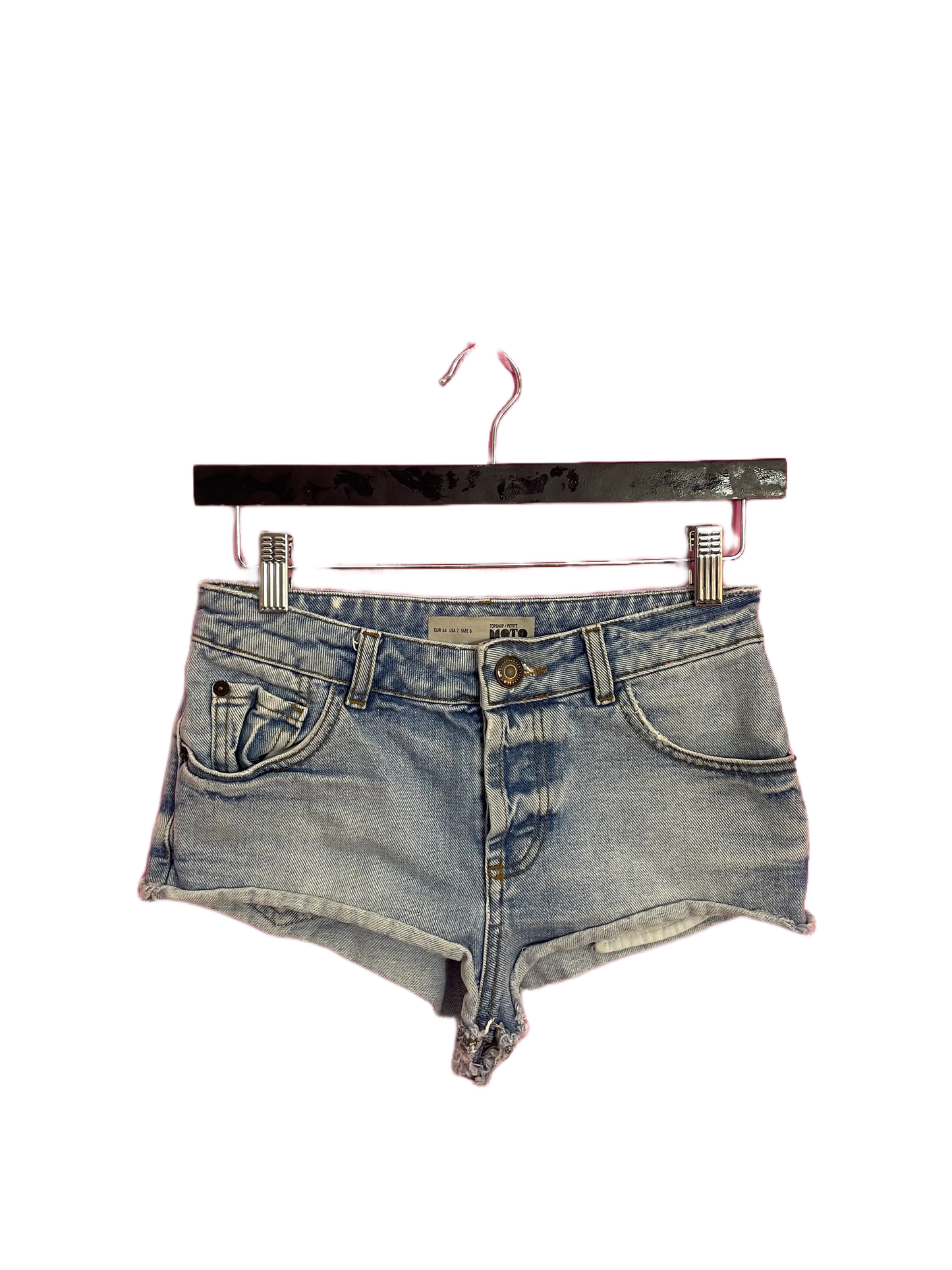 Topshop Super Mini Shorts- Size 6