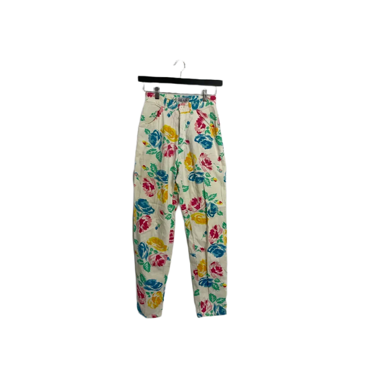 Vintage floral trousers- XS