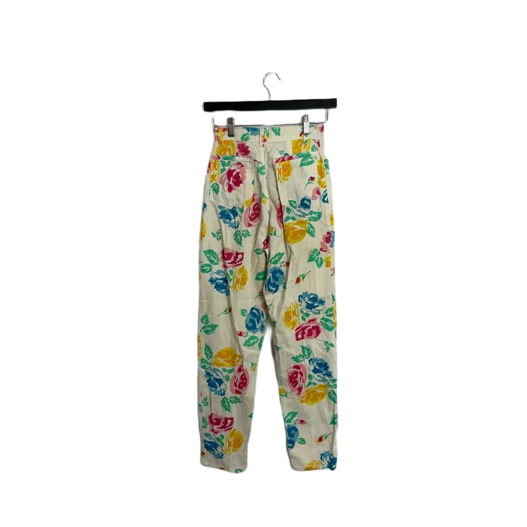 Vintage floral trousers- XS