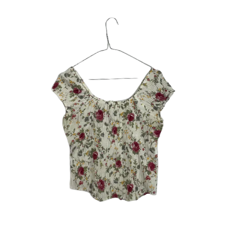 Elastic Floral Top- Size M