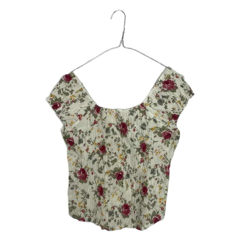 Elastic Floral Top- Size M