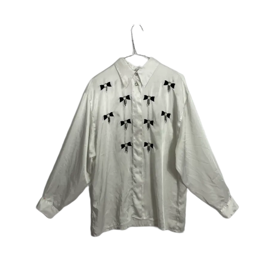 Beaded Tassle Dress Shirt- Size M