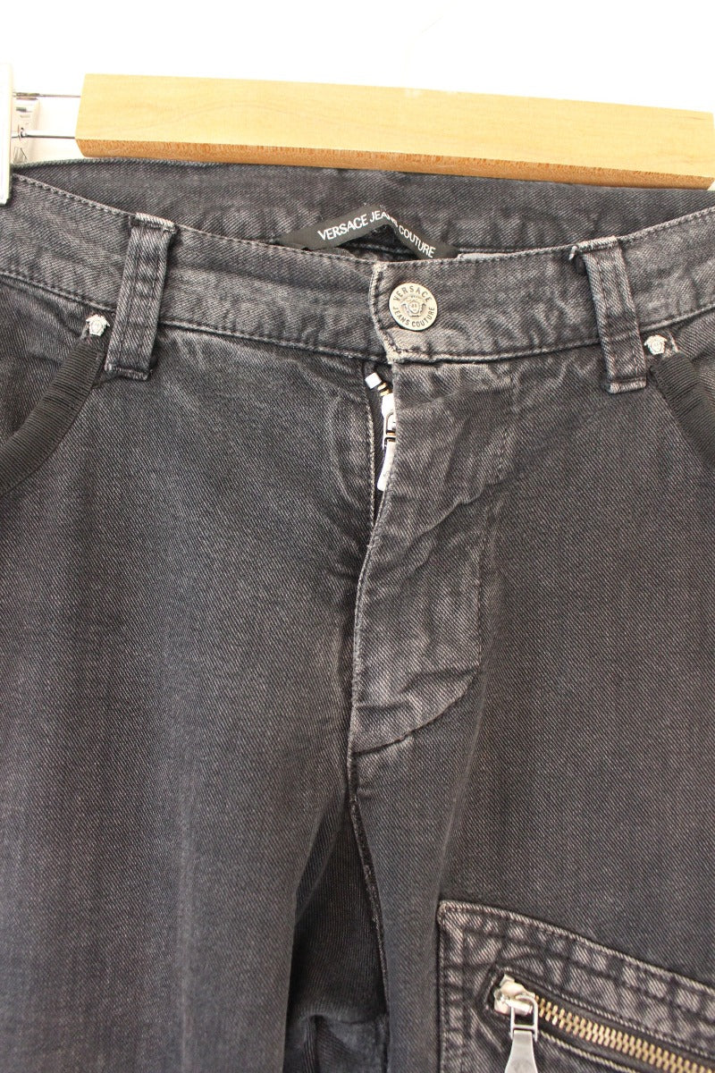 Versace Low Rise Jeans w/ Zip Detail- Size M