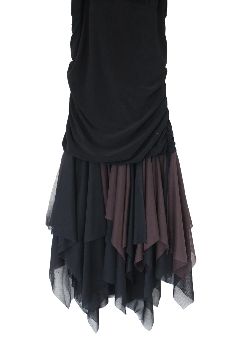 Black and Brown Halter Dress- Size M 12