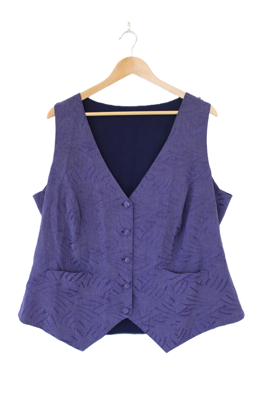 Periwinkle Waist Coat- Size L 24