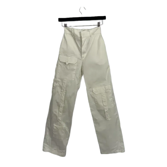 White Luxe To Kill Cargo Trousers - Size xS