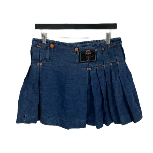 Jean Paul Gaultier Denim Mini Skirt- Size S/M