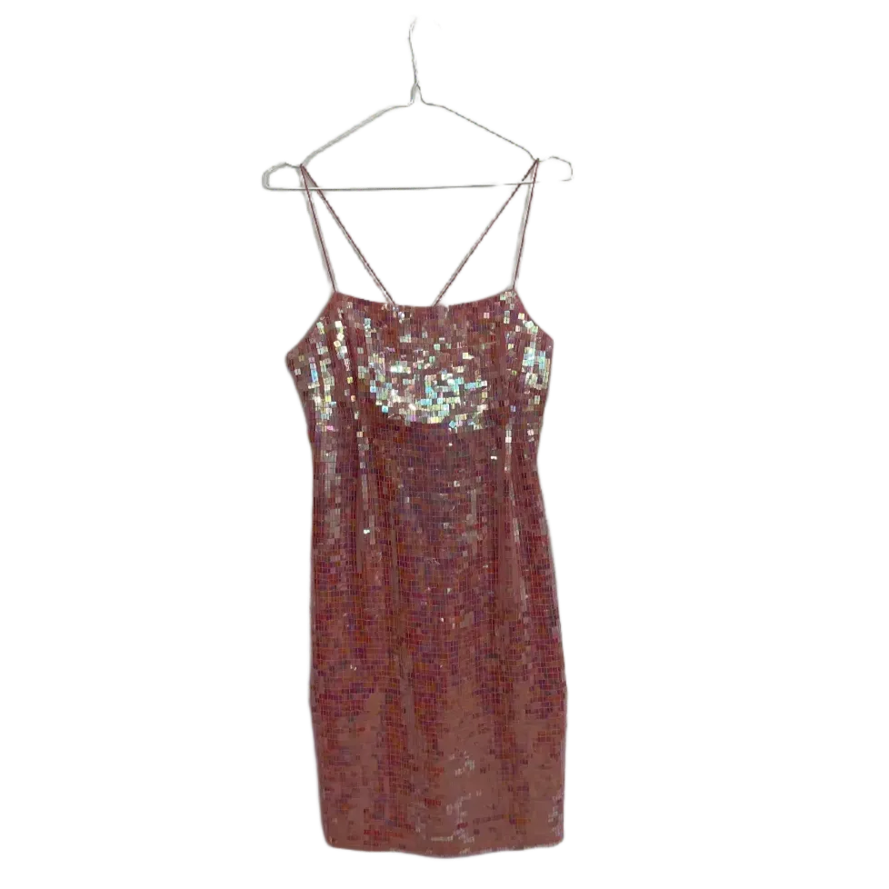 Pink Vintage Sequin Dress- Size S