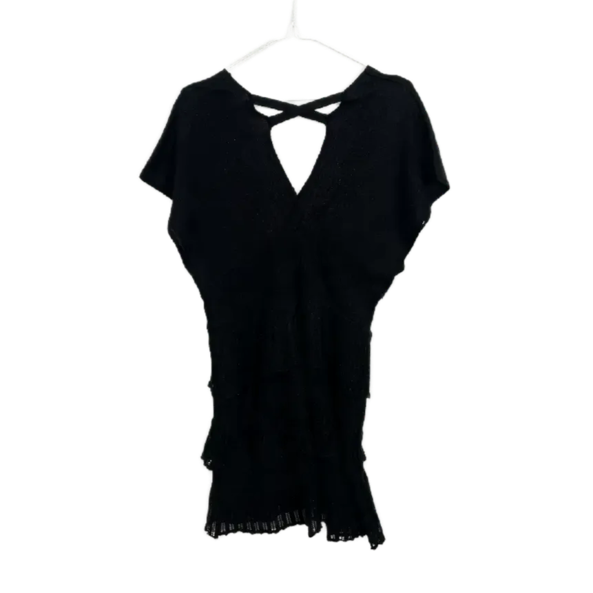 Black Crochet Dress- Size S/M