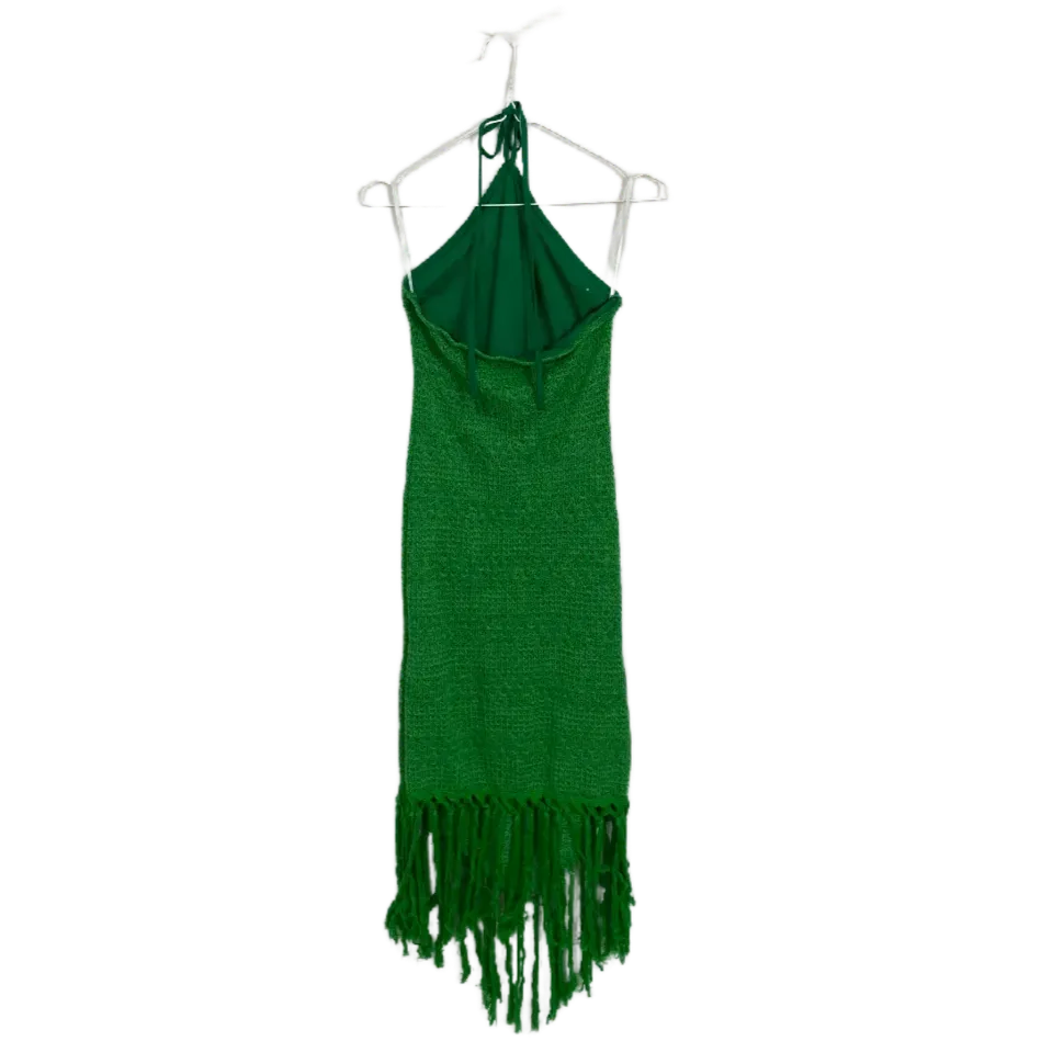 Green Crochet Dress- Size S/M