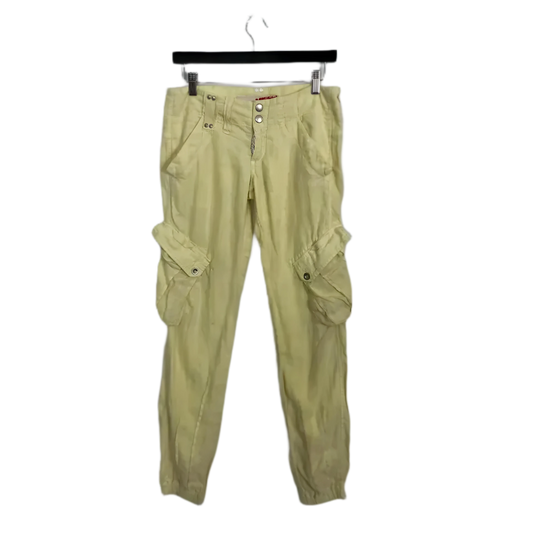 Yellow Miss Sixty Linen Cargos- Size S