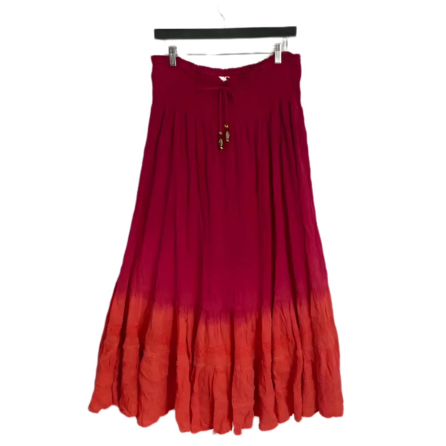 Tie Up Boho Maxi Skirt- Size M/ L