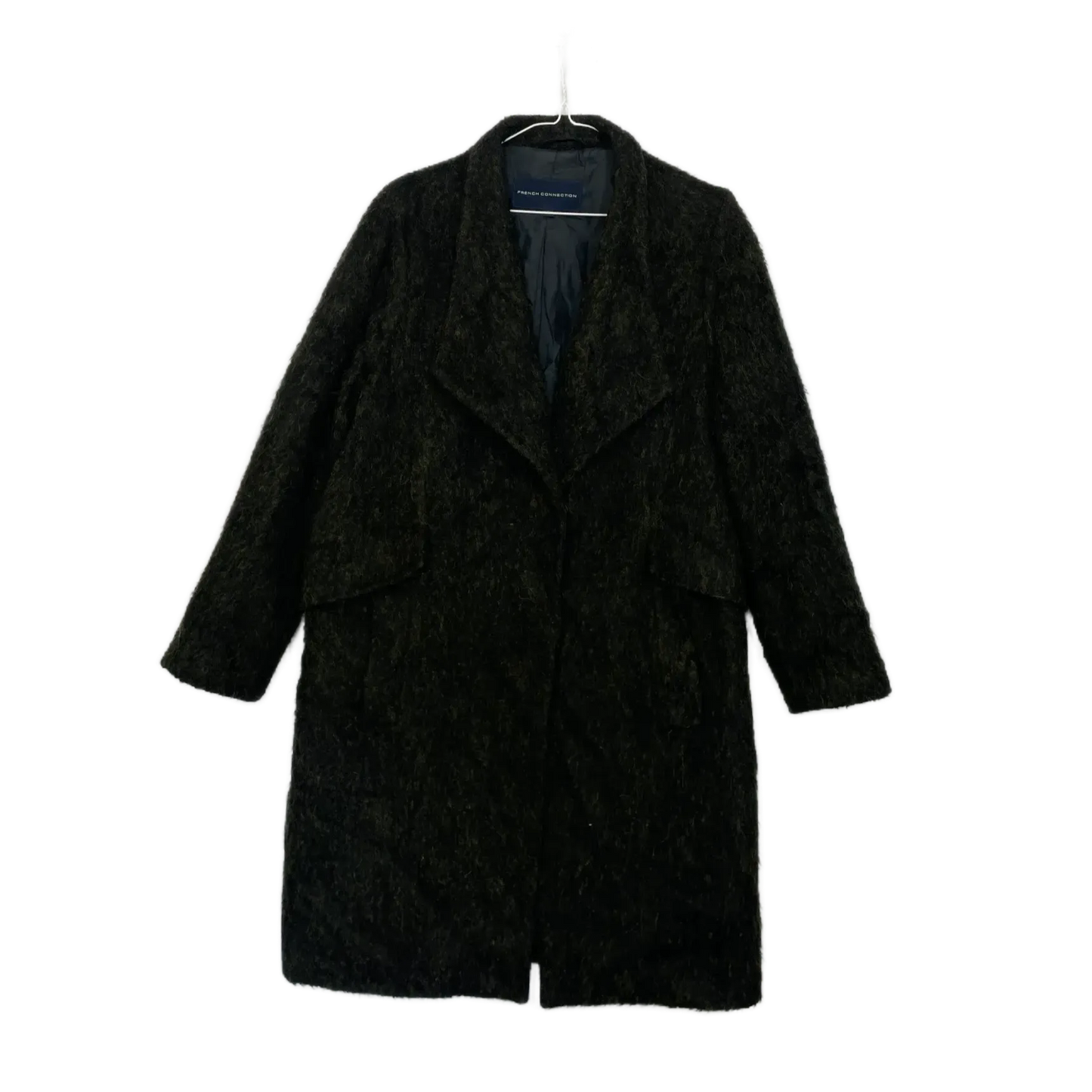 French Connection Green & Black Coat- Size 12