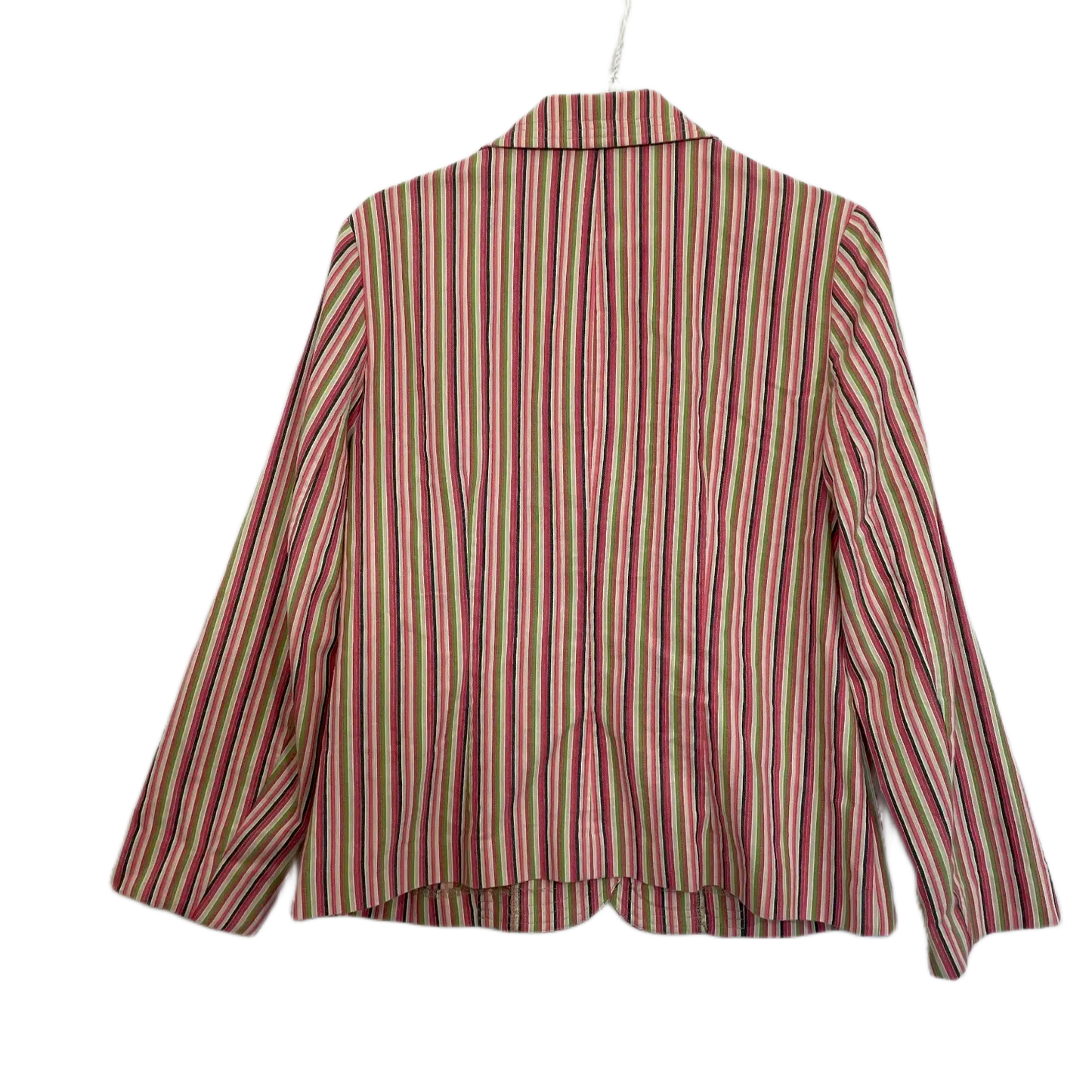 Striped Green & Pink Blazer - Size M (12/14/16 )