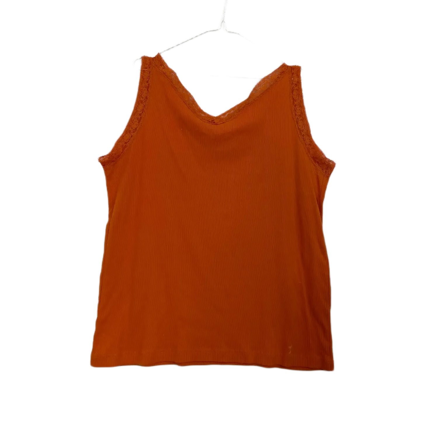 Orange Lace trim Cami- Size XL