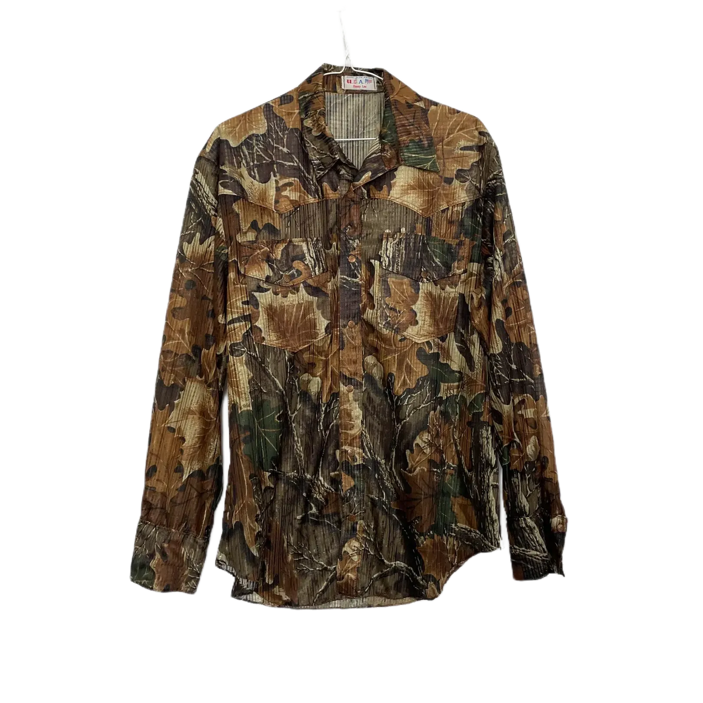 Camo Print Long Sleeve Top- Size M/L