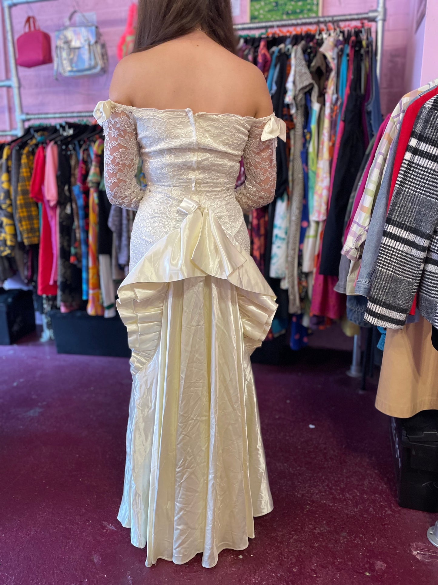 Vintage Lace wedding dress mermaid