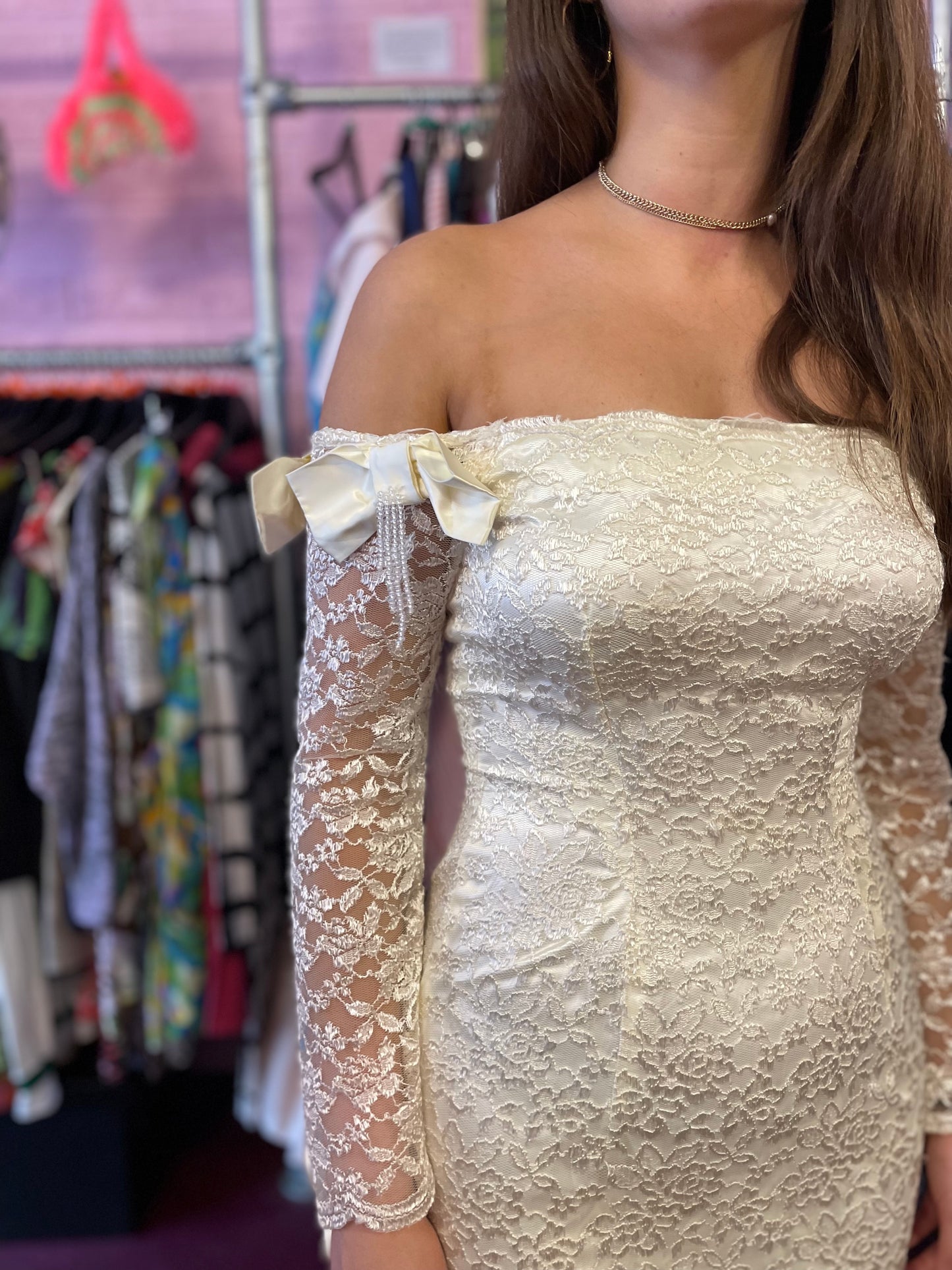 Vintage Lace wedding dress mermaid