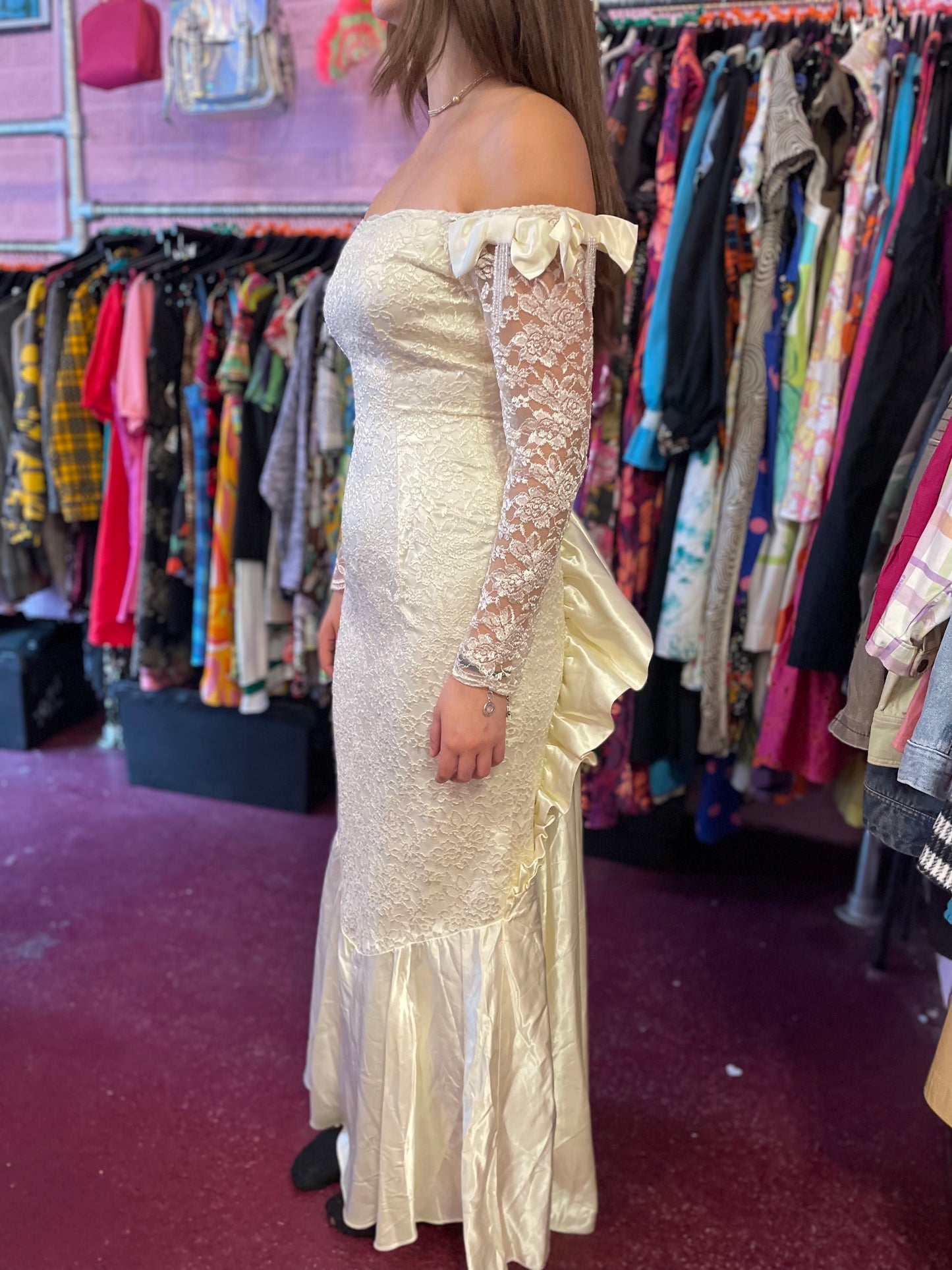 Vintage Lace wedding dress mermaid