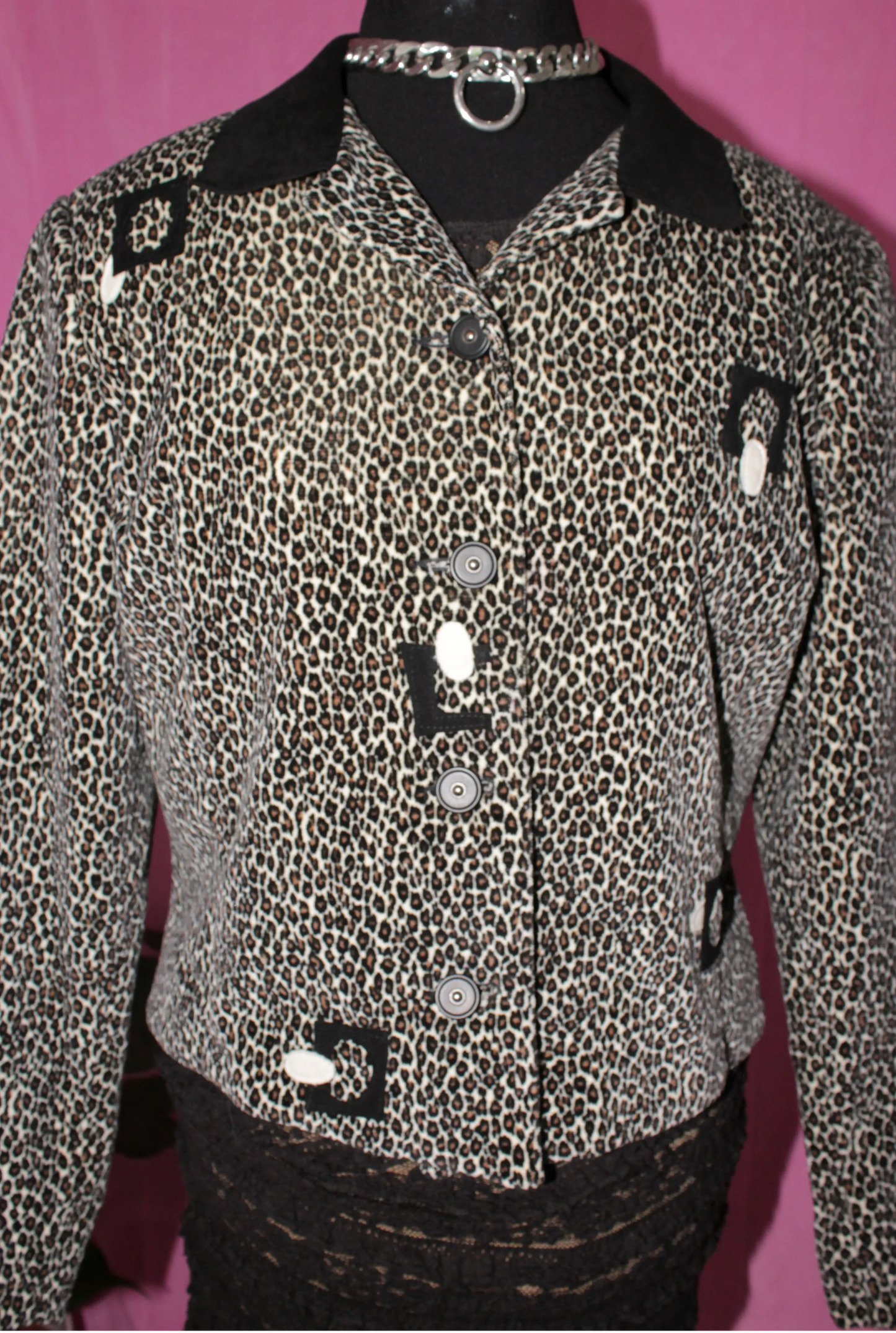 Cheetah Print Blazer- Size 14