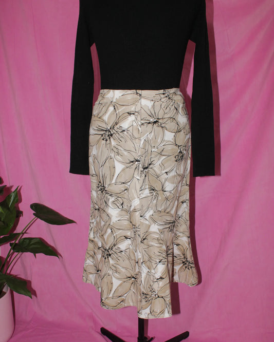 Floral Peplum Skirt- Size 10