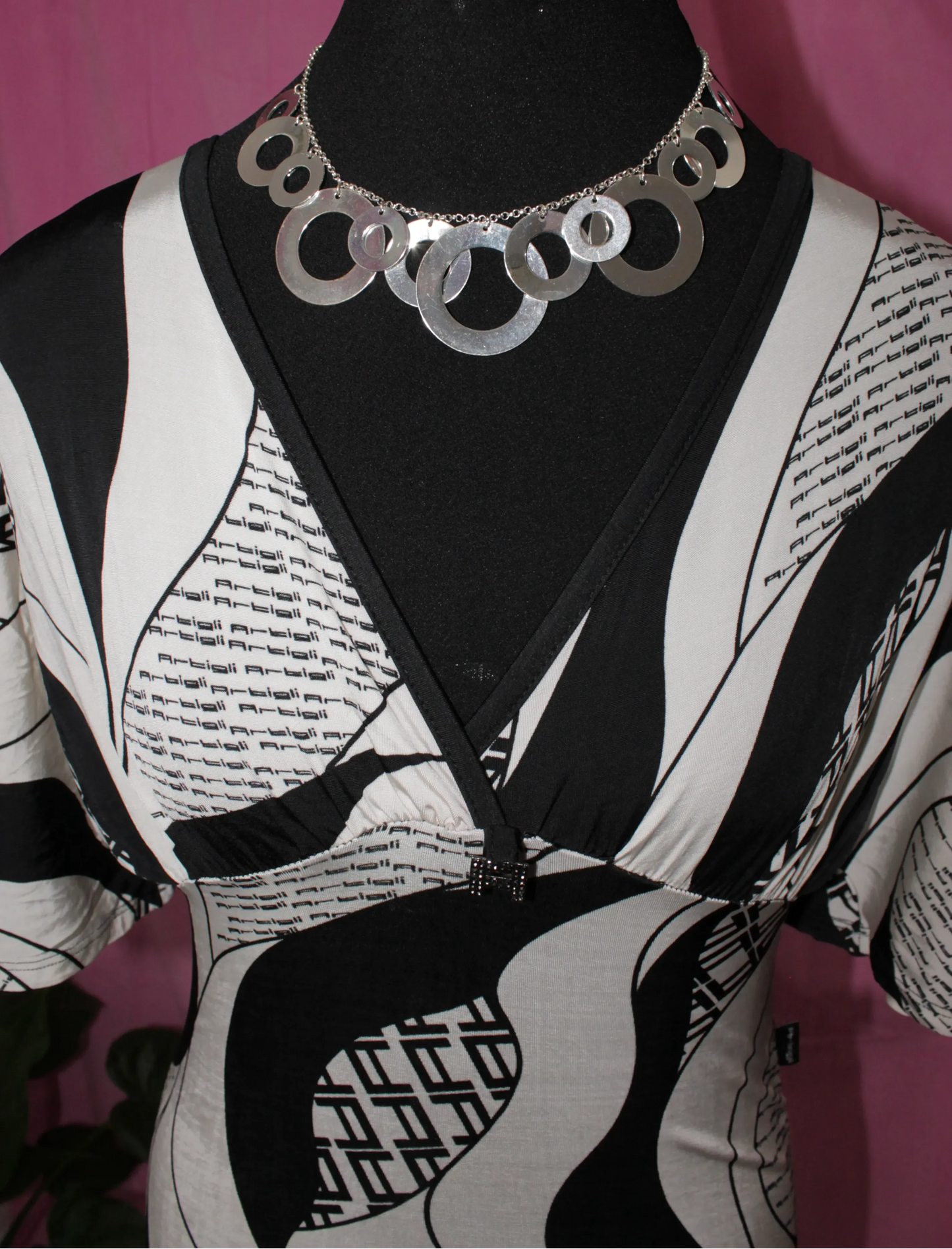 Artigli Vintage B&W Dress- Size S