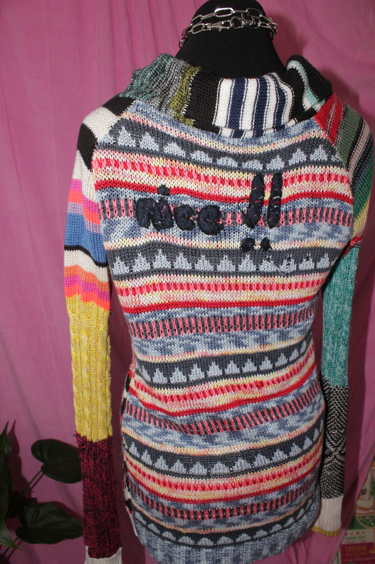 Desigual Zip Cardigan - Size M