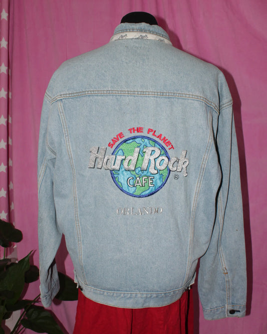 Vintage Hard Rock Denim Jacket - Size M