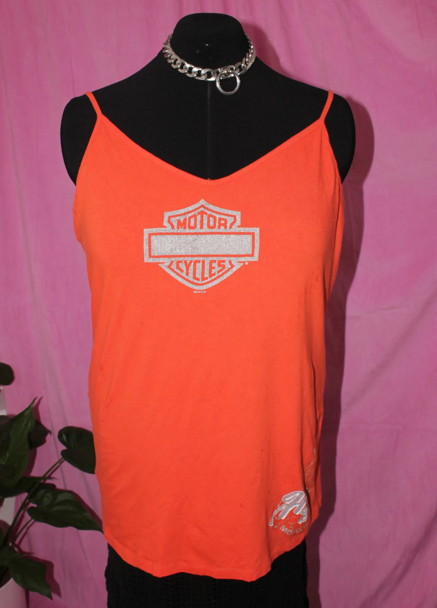 Orange Harley Davidson Tank Top - Size 3XL