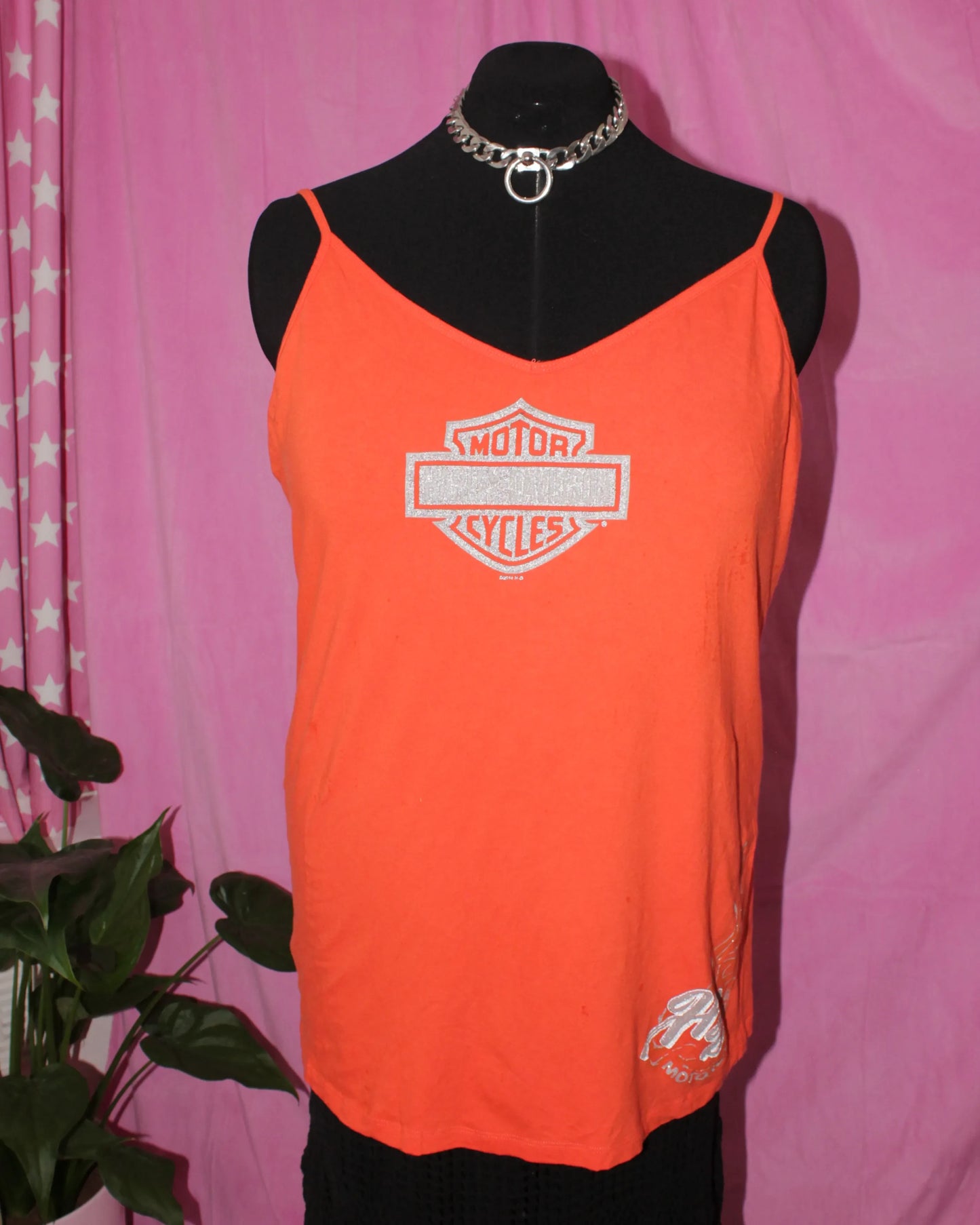 Orange Harley Davidson Tank Top - Size 3XL