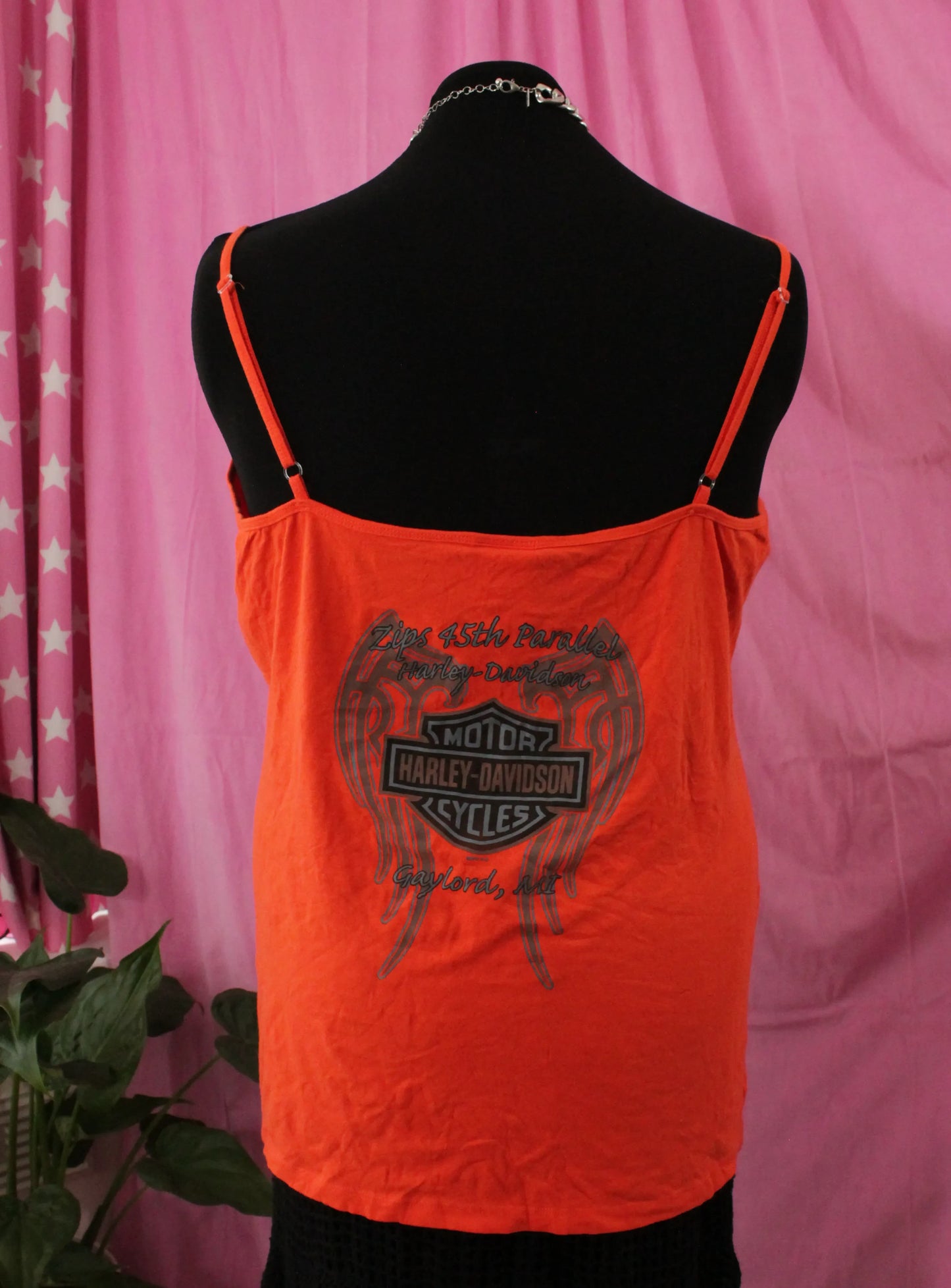 Orange Harley Davidson Tank Top - Size 3XL