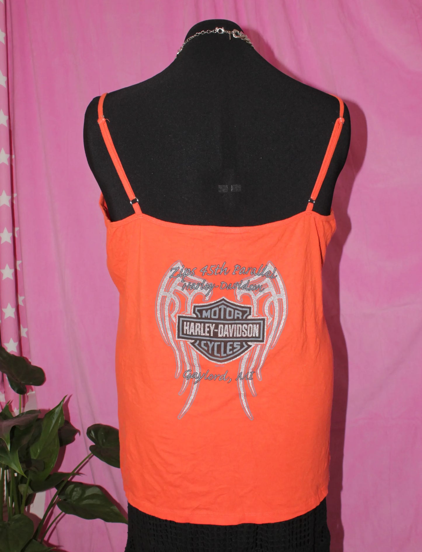 Orange Harley Davidson Tank Top - Size 3XL