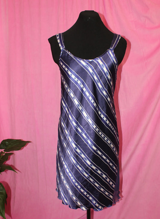 Blue Mini Slip Dress- Size M