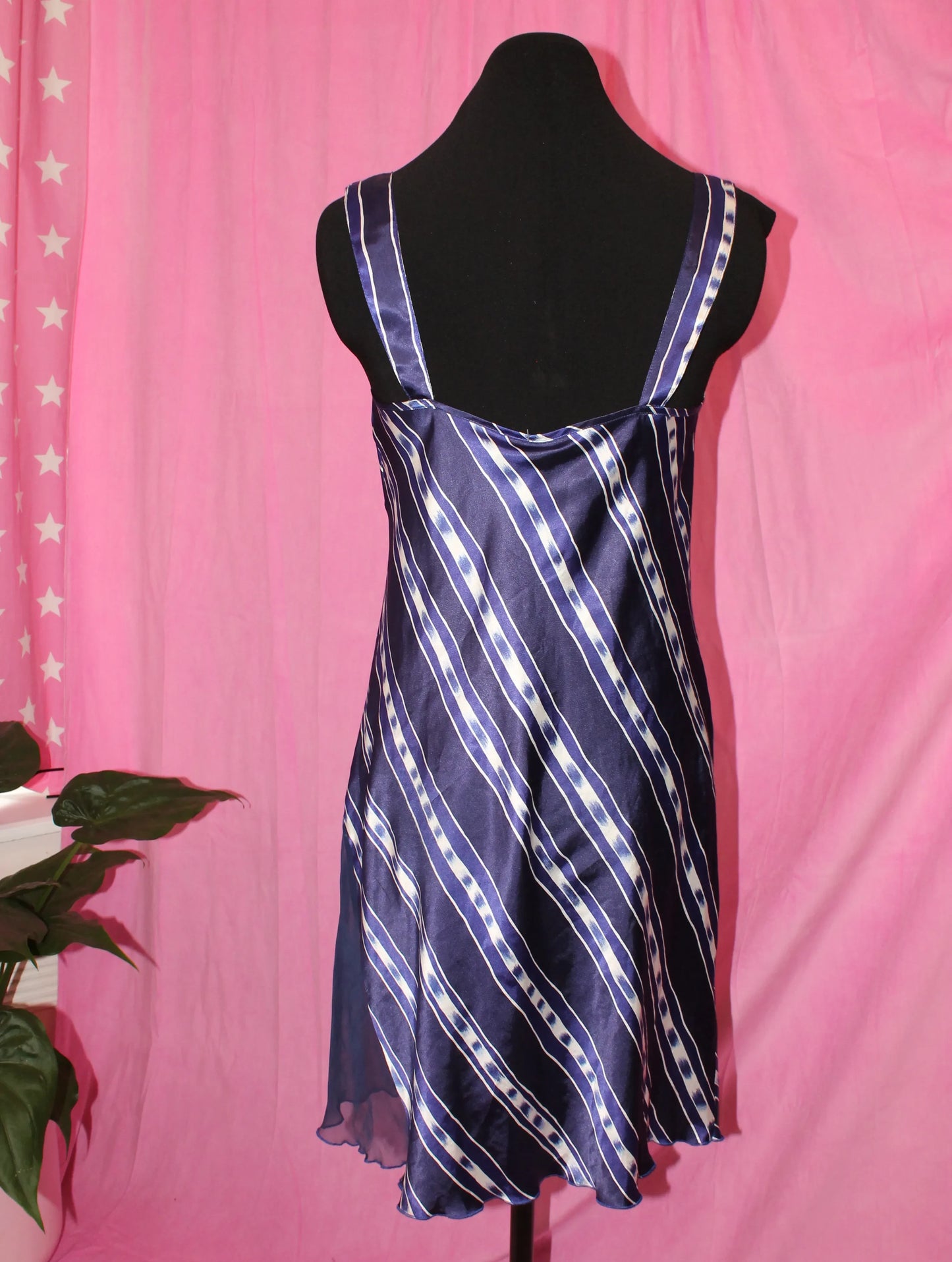 Blue Mini Slip Dress- Size M