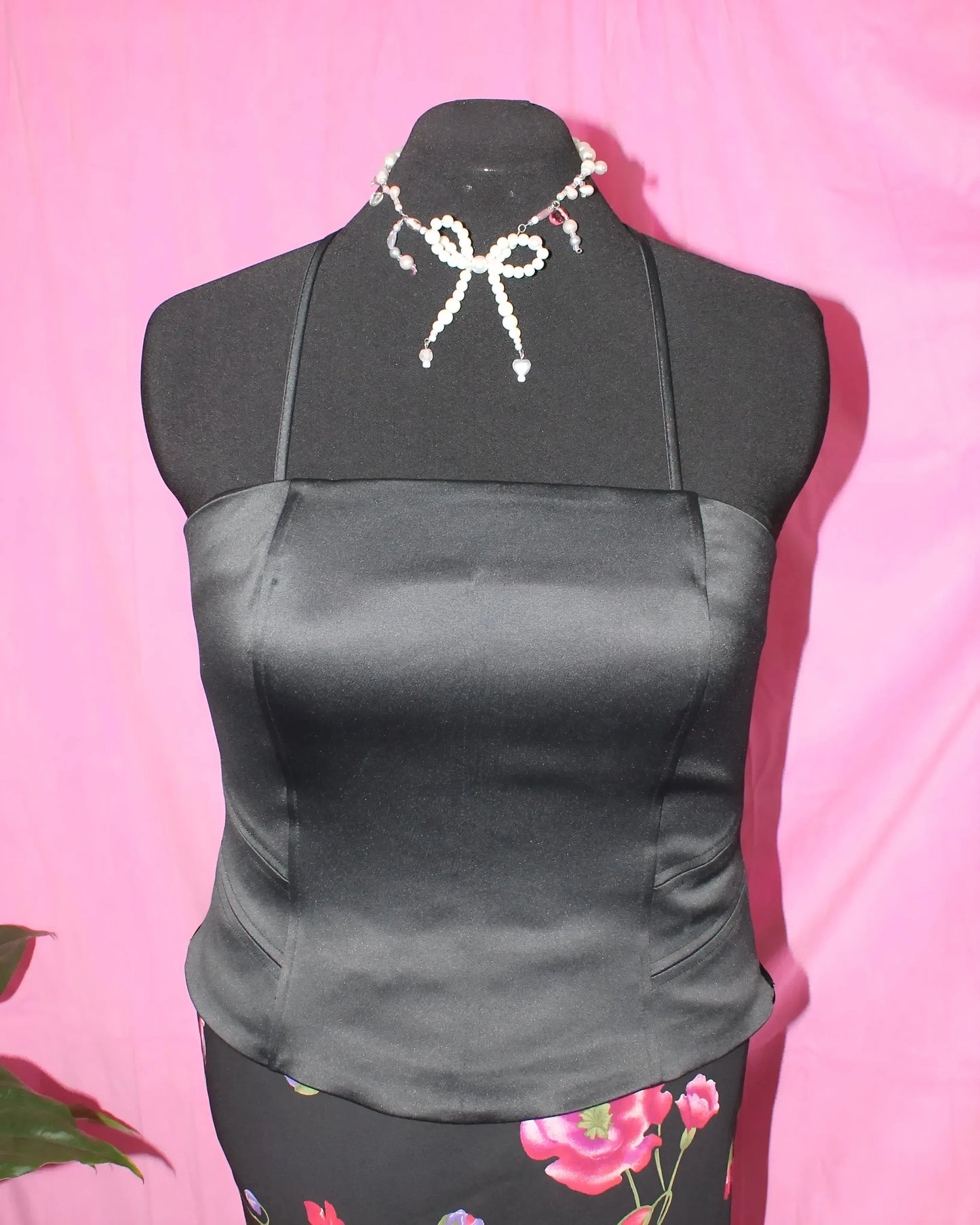 Black Amaranto Corset Top- Size 16