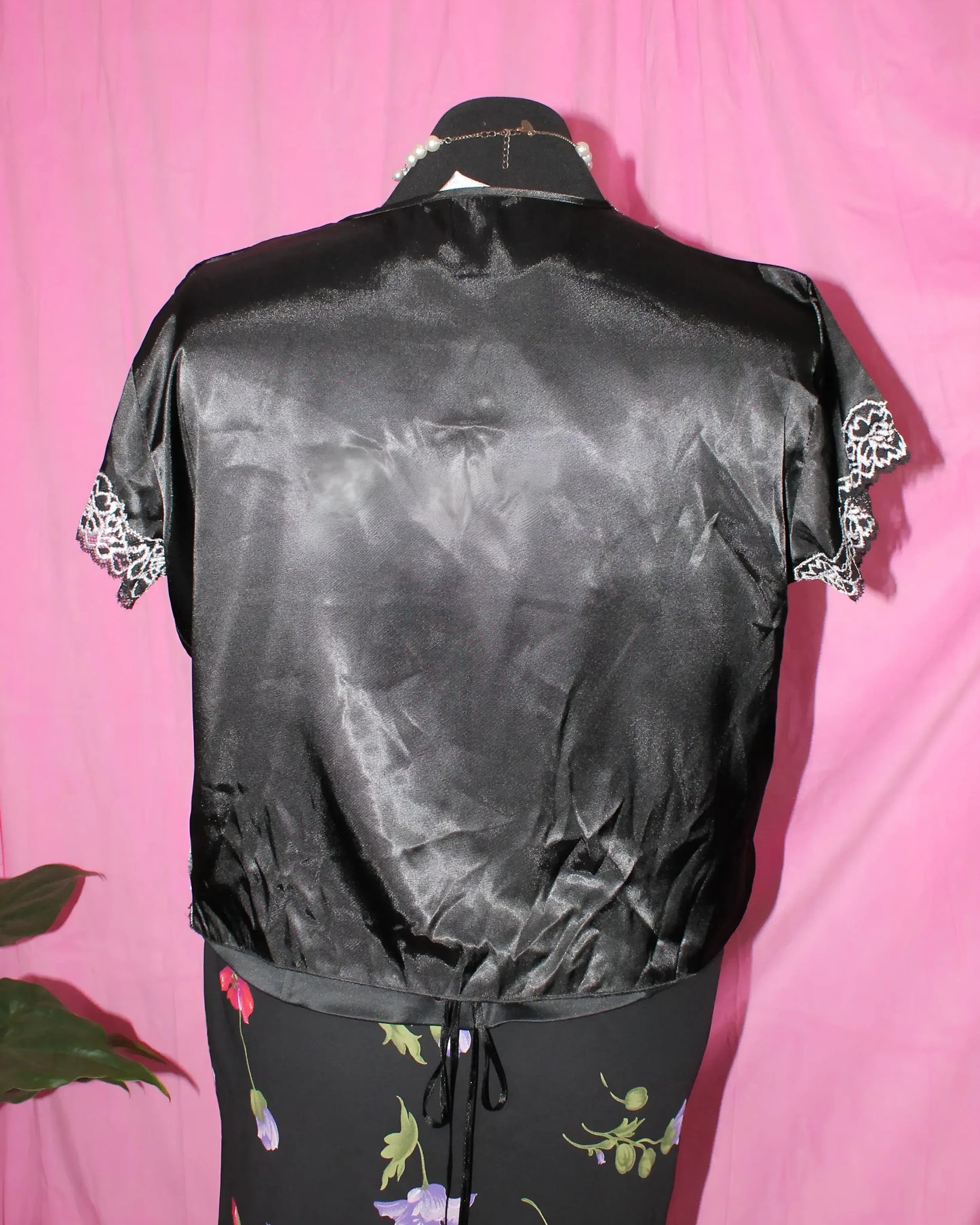 Silky Black Bolero- Size 16/18