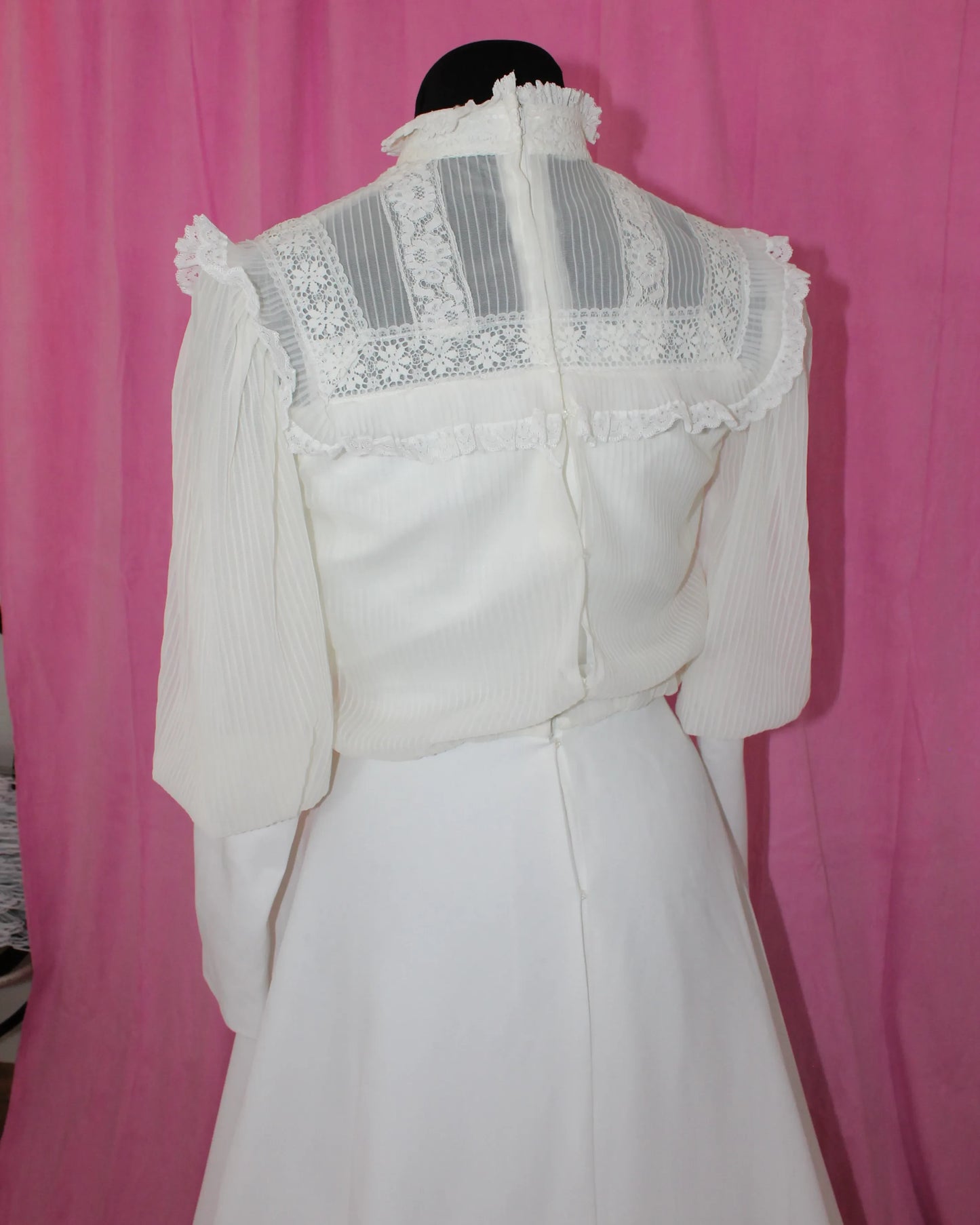 Vintage | Wedding Dresses | Edwardian High Neck | Size S