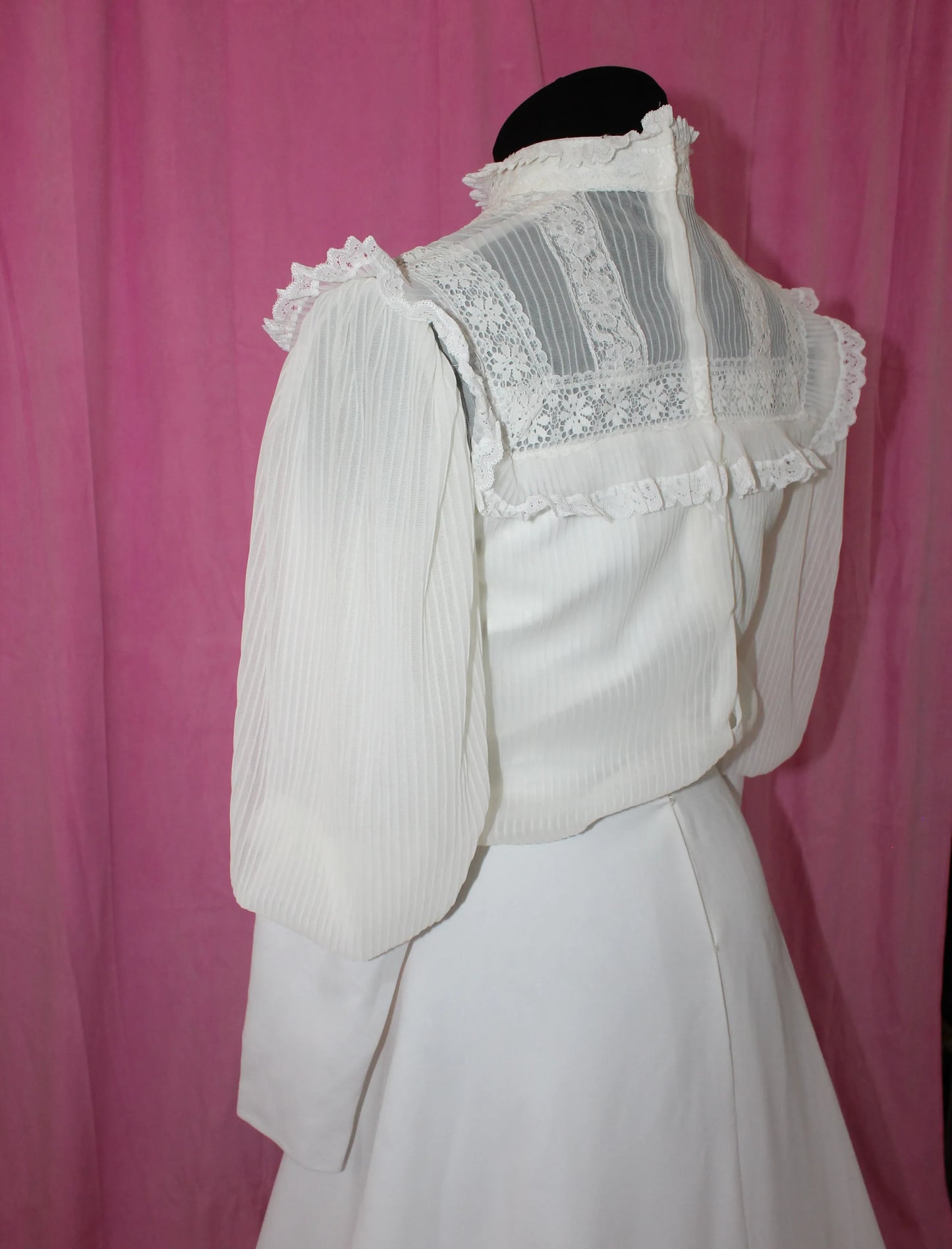 Vintage | Wedding Dresses | Edwardian High Neck | Size S