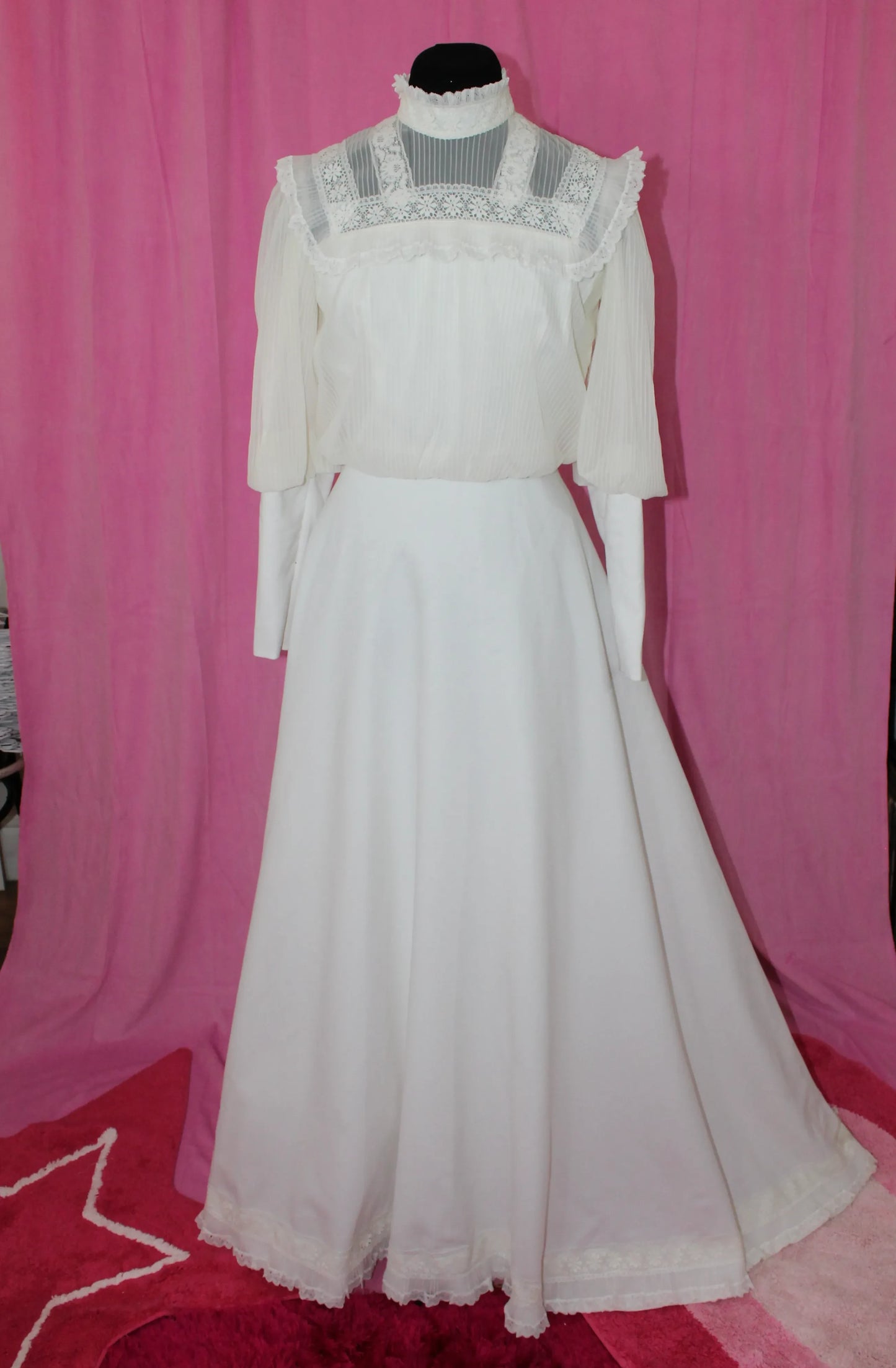 Vintage | Wedding Dresses | Edwardian High Neck | Size S