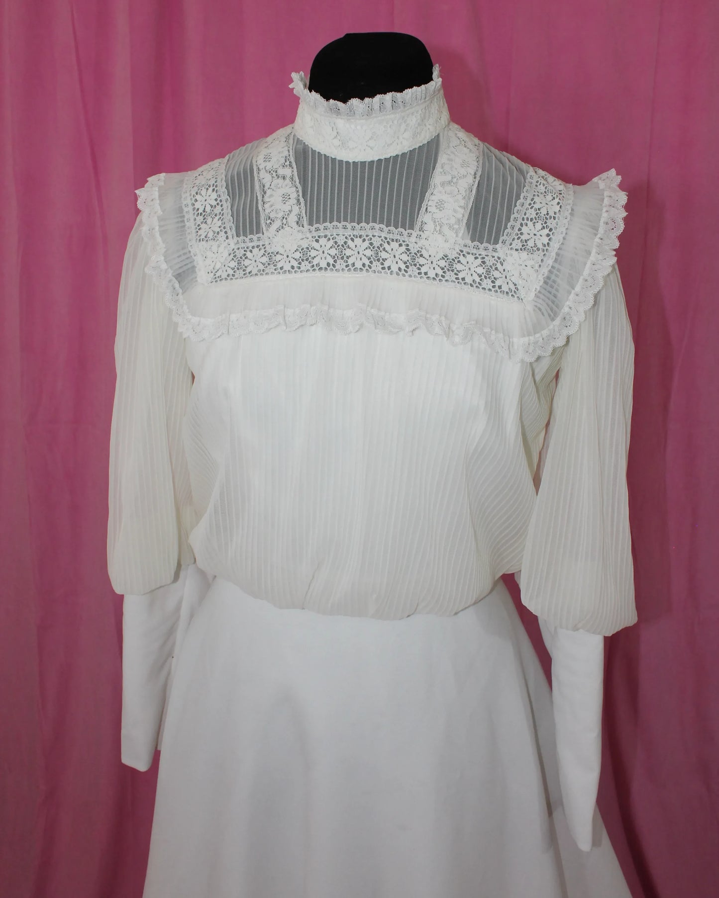 Vintage | Wedding Dresses | Edwardian High Neck | Size S