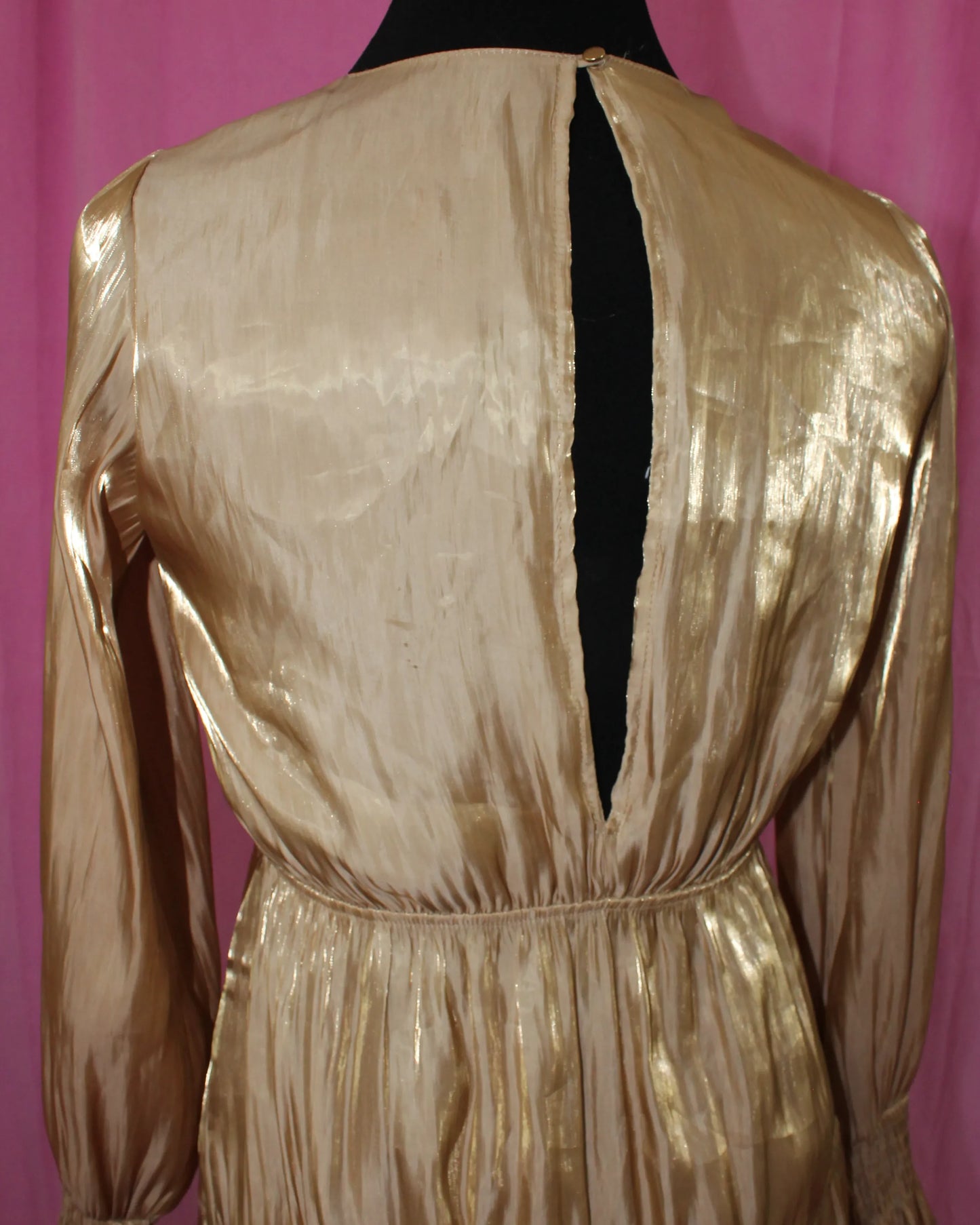 Topshop Gold Dress- Size 8