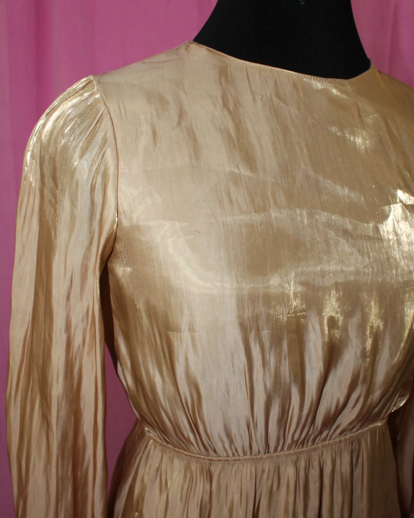 Topshop Gold Dress- Size 8