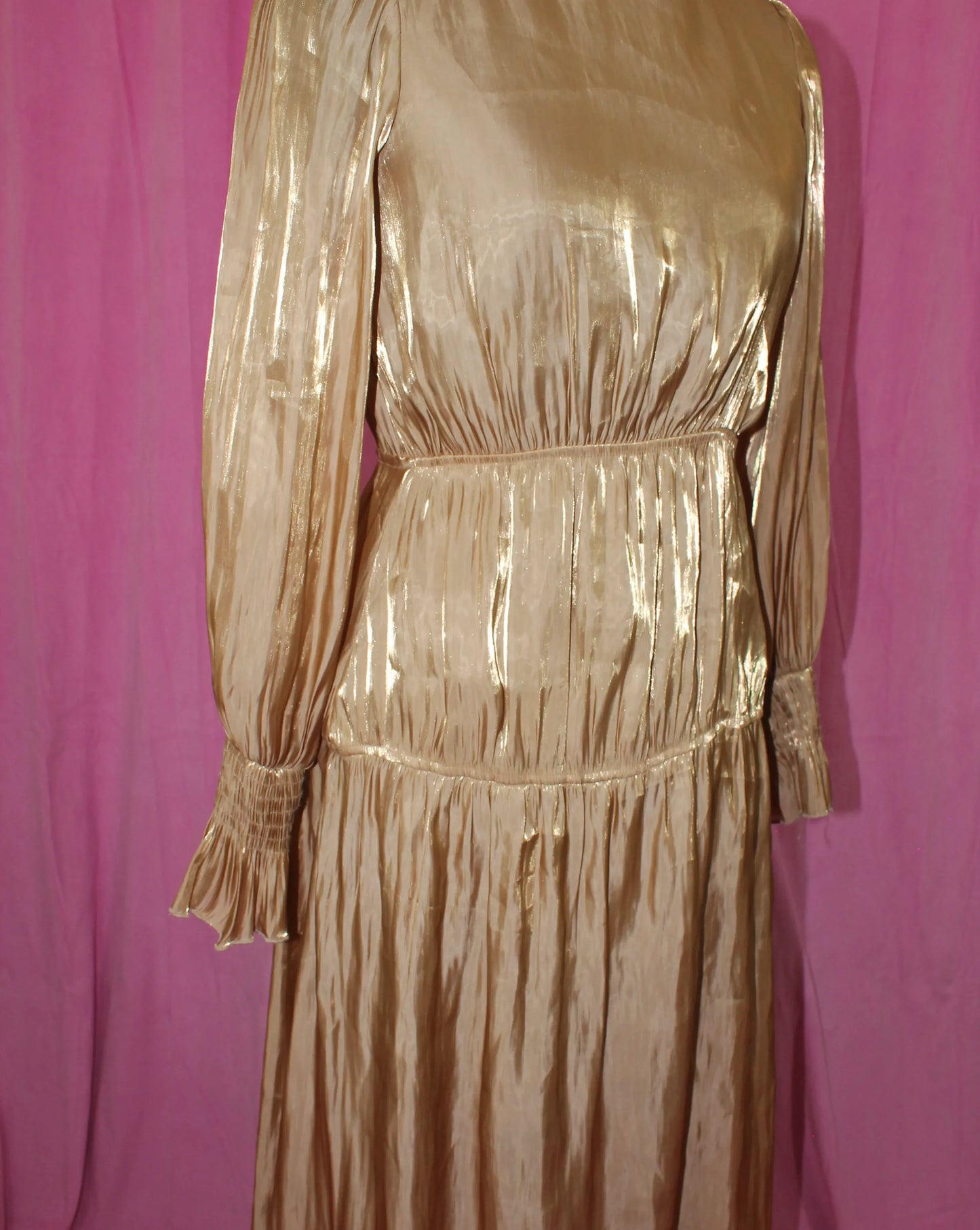 Topshop Gold Dress- Size 8