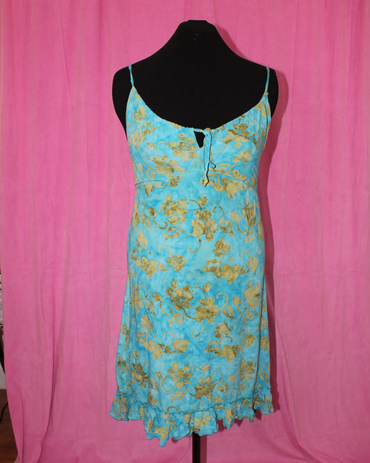 Blue & Green Summer Dress- Size M