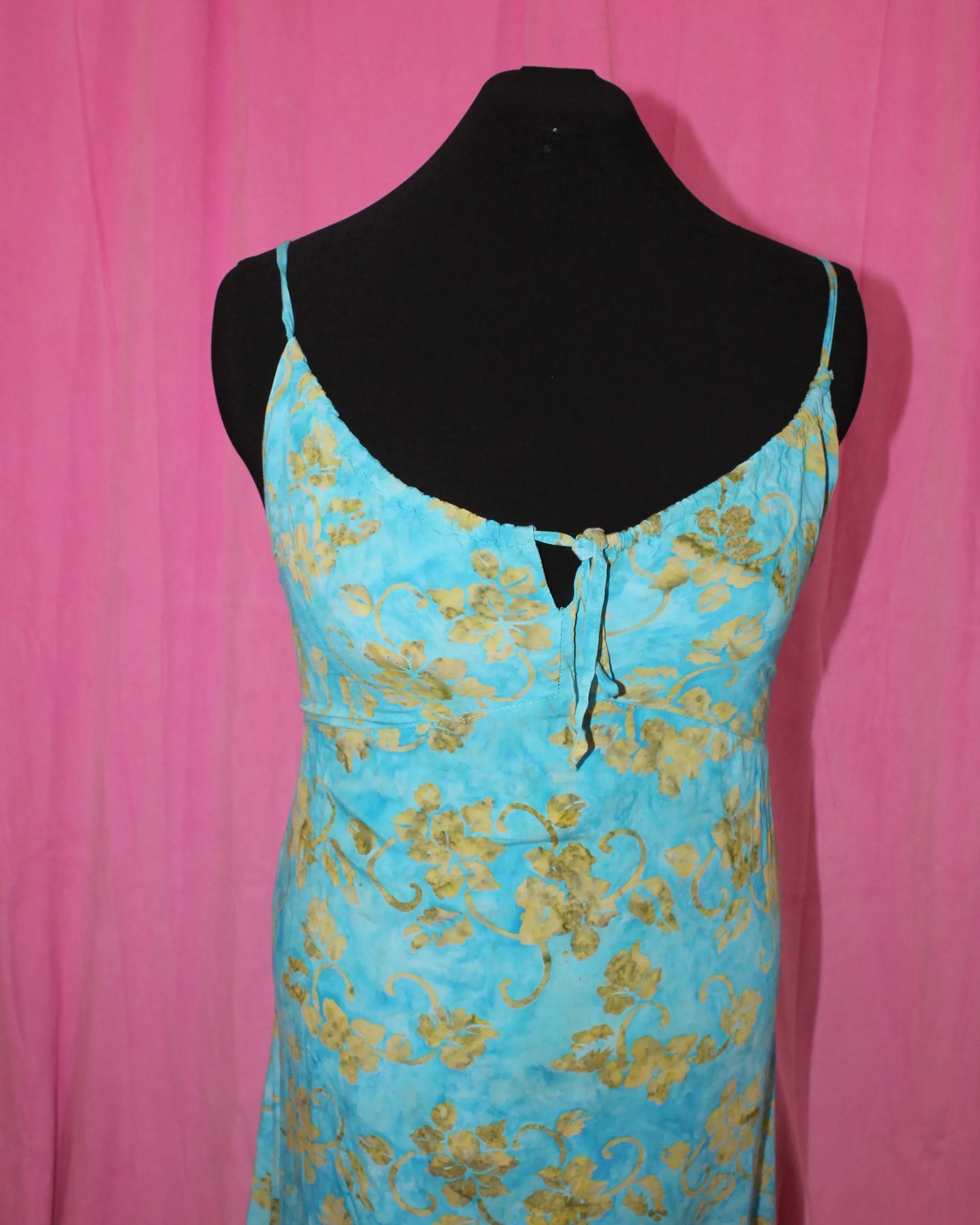 Blue & Green Summer Dress- Size M