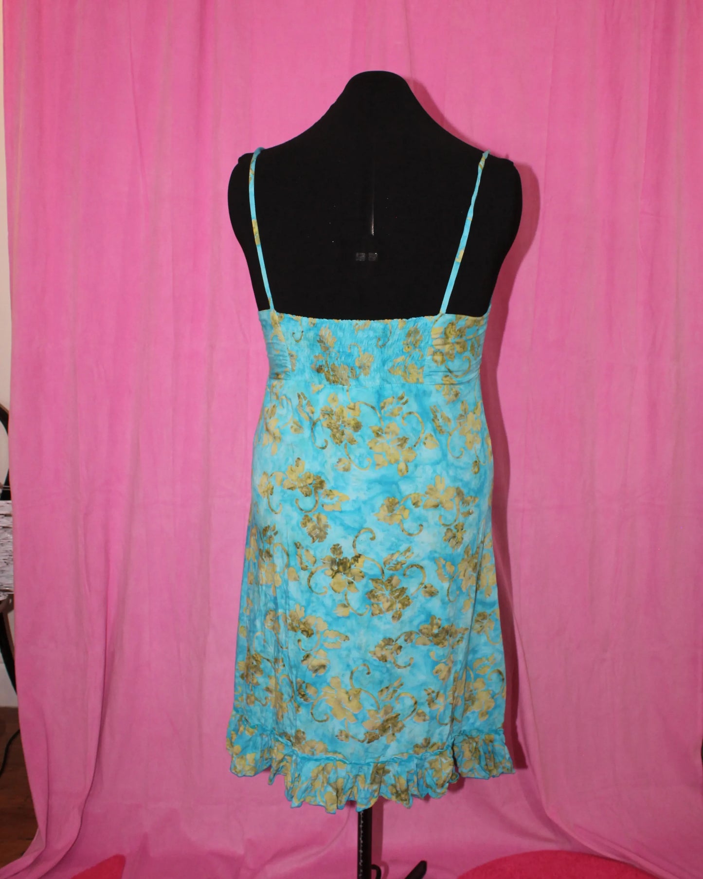 Blue & Green Summer Dress- Size M